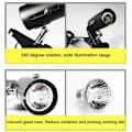 Miniatyrbillede 4 af 5: Reptil Lampe med UVB + UVA, Clip-on Keramisk Holder til Skildpadde Solbadning og Opvarmning, Firben Belysning White A2