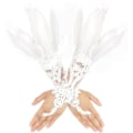 Miniatyrbild 1 av 6: Damernas Fjäderspets Långa Handskar Spets Fingervantar Halloween Kostymfest Handskar Opera Cosplay Handskar