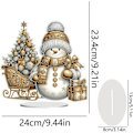 Miniatyrbild 7 av 8: DIY Snögubbe Diamantmålning Kit | Julbord Dekoration | Set B B
