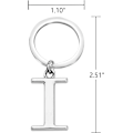 Miniatyrbillede 2 af 3: Nøglering Bogstav - Initial Alfabetet Nøglering Charm Bogstav I