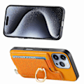 Pikkukuva 3 / 5: B5 iPhone 16 Pro Max -kotelo 2-in-1 Magneettinen Irrotettava Korttipidike Nahka+TPU Puhelin Kotelo - Keltainen Yellow