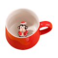 Miniatyrbillede 1 af 3: Keramisk Mælk Kaffe Krus Varm Chokolade Kop Julegaver til Børn Ven Familie Monkey