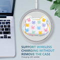 Miniatyrbild 3 av 5: Söt AirPod 3-fodral Korea Rolig 3D Björndesign med Färgglad Rund Pärl-armband Transparent Mjukt Skyddande Skal Kompatibelt för Kvinnor och Flickor
