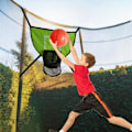 Pikkukuva 3 / 5: Ilmapallokoripalloteline Trampolinille - Koripallolisävaruste Suljetulla Alueella 1 Mini Ja 1 Sisä- Ja Ulkopeleihin Helppo Asentaa Green