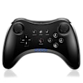 Miniatyrbilde 1 av 5: Pro Kontroller for Wii U Trådløs Kontroller for Nintendo Wii U Kontroller Gamepad Joystick Dobbel Analog Spillkontroller (Svart)