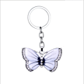 Miniatyrbillede 1 af 5: Nøglering til Piger Kvinder Butterfly Nøglering Krystal Butterfly Vedhæng Nøglering Nøglering Charm Bil Taske Tegnebog Hængende White