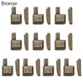 Miniatyrbild 1 av 10: 10 st metall dragkedjestopp reparation dragkedjestopp brons bronze