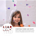 Miniatyrbilde 6 av 7: 8 stk Mini Julehatt Hårklipp Julehatt Hodebånd Glitter Julenissehatt Hårklipp Hodeplagg Hodebånd Julenissehatt for Barn Voksne Julenissen