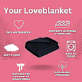 Miniatyrbilde 4 av 4: Loveblanket - Det vanntette teppet Love Blankets for par Vanntett spruteteppe for intimitet i sengen (Svart 40 * 57in) Brown 65*85in