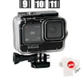Pikkukuva 2 / 5: Vedenpitävä 60M kotelo GoPro Hero 12 11 10 9 Black -kameroille, sukelluskotelo