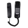 Kablet fasttelefon for veggmontering med hurtigvalg - Minneknapper Veggtelefon Black