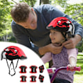 Miniatyrbillede 2 af 5: 7 stk./sæt Børne Hjelm Knæ Albue Beskyttelse Cykling Skateboard Cykel Beskyttelse Red