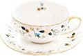 Blommor och Bi Te Koppar och Fat, Kaffe Benporslin Mugg 1 Set (Bi)