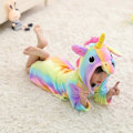 Pikkukuva 1 / 3: Lasten Poika Tyttö Yksisarvinen kylpytakki Uniasu Pyjama Flanelli Fleece Pukeutumistakki Rainbow Rainbow 4-5 Years
