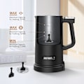 Miniatyrbilde 3 av 7: 4-i-1 Melkeskummer, Elektrisk Automatisk Kaffe Melkeskummer, Temperaturkontrollert Melkeskummer