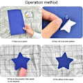 Miniatyrbillede 3 af 5: Selvklæbende reparationslapper 5 ark Sort 20x14,5 cm Mørkeblå