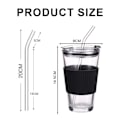 Miniatyrbilde 2 av 5: 450 ml kaffekopp, melkekopp, tekopp, glass, kopp med sugerør, svart kopp