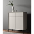 Miniatyrbillede 2 af 5: 4-pak 10 cm sorte metalmøbelben - til skabe, sofa, kaffebord