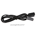 Miniatyrbillede 3 af 5: Bil Aux O Media Kabel til USB Adapter Stik til For Rav4 Ez Verso Camry