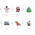 Miniatyrbild 5 av 5: Julklappspatchar att sy eller stryka på, broderade, 18 st, julgran, söta applikationer för kläder