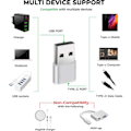 Miniatyrbillede 2 af 3: USB til USB-C Adapter [3-pak], USB Adapter, USB A til USB-C, iPhone Oplader Stik, USB-C Stik Konverter til iPhone