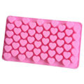 Miniatyrbilde 2 av 4: Is/Sjokolade/Geleform med 55 Hjerter - Isform Rosa