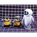 Miniatyrbillede 6 af 6: Wall-e Robot Actionfigur Samleobjekt Model Legetøj Dukke 6 cm 3 typer Eva