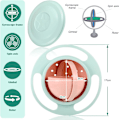 Miniatyrbild 3 av 5: Gyro Bowl Anti Spill Bowl Smooth 360 Degrees Dining Entertaining, Bowl Sets,Toddler Bowls, Non Spill Feeding Toddler, 360 Rotation Gyroscopic Bowl