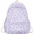 Miniatyrbild 1 av 6: Söt Ryggsäck Estetisk Skolryggsäck - Kawaii Skolväska Blommig Preppy Ryggsäck för Skolflickor Skolväska