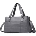 Håndtasker til Kvinder Top Håndtag Læder Skuldertaske Crossbody Tasker Dame Tote Messenger Designer Håndtasker (Grå)