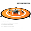 Miniatyrbillede 3 af 7: Drone Landingsplads, 55cm/21.65in Universal Bærbar Lysende Vandafvisende Foldbar Helipad til RC Drones Helikopter