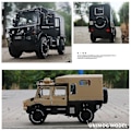 Pikkukuva 3 / 5: 1/32 Rv Alloy Simulaatio Maastoauto Lasten Leikkikalut - MUSTA BLACK