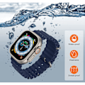 Pikkukuva 3 / 5: 4 kpl Ocean -ranneke, yhteensopiva Apple Watch Ultra -rannekkeen 49 mm 45 mm 44 mm 42 mm Iwatch Series 8 -korvausrannekkeen kanssa