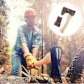 Miniatyrbillede 3 af 4: Axe Beskyttelsesetui - Axe Hylster Læder | Axe Skede Med Taljeophæng | Holdbart Axe Etui