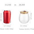 Miniatyrbilde 5 av 5: Glasskrukker med lokk, sett med 4 glasskrukker for oppbevaring, 750 ml klare glasskrukker for oppbevaring, krukker for kjøkken, krydderoppbevaring
