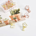 Miniatyrbilde 6 av 8: Klips Merktavle Bordholdere Metall Fil Klesklyper Festesystem Papir Tommel Vindtett Bilde Stativ Bordnummer Stativ Foldback Kontormapper Rose Goldx3pcs