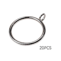 Miniatyrbillede 2 af 4: 38 mm metalgardinringe med øje til køkken og soveværelse 20pcs Silver