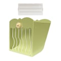 Miniatyrbillede 1 af 5: Kanin Hø Foderautomat Foder Krybbe Græsholder Hø Dispenser Kanin Hø Krybbe Blå Green 21cmx25cmx13cm