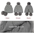 Miniatyrbillede 3 af 5: Vinterhue til kvinder, strikket med pompon, vindtætte øreklapper Grey