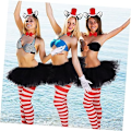Miniatyrbillede 7 af 7: Prom Props Katte Cosplay Pandebånd Kattehaler Party Hovedbeklædning Kat Pandebånd Dekorativt Pandebånd Halloween Cosplay Tilbehør Pandebånd til Kvinder Dekorative