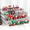 Miniatyrbilde 3 av 5: Jule-togpynt i tre God Jul Dekorasjon til hjemmet 2023 Julegaver til barn Noel Natal Navidad Nyttår 2024 Style9