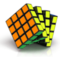 Miniatyrbild 1 av 6: 4x4 Speed Cube, QiYuan Original 4x4x4 Speed Cube Supertålig Sticker med Livfulla Färger (4x4x4)