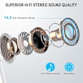 Miniatyrbilde 2 av 7: Trådløse Bluetooth-hodetelefoner, Bluetooth 5.3-øretelefoner, 48 timer HiFi-stereo, støyreduksjon, USB-C hurtiglading