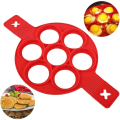 Miniatyrbillede 1 af 5: Silikonpandekageforme, non-stick form til pandekager, pander, non-stick 7 huller