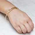 Miniatyrbilde 2 av 5: Gullbelagt Dråpeformet Armring 1