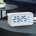 Miniatyrbild 5 av 5: Digital Elektronisk Klocka LED-Display Elektronisk Klocka Stereo Digital Display Snooze Väckarklocka 12/24H Byt Nedräkningstid NUO0430 White