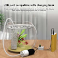 Miniatyrbillede 5 af 5: Justerbar Akvarie Luftpumpe USB Iltpumpe til Fisketanke og Akvarier Nano gas disk