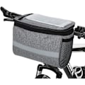 Miniatyrbillede 1 af 7: Vandtæt cykelstyr taske MTB cykel front taske multifunktionel cykel front top tube opbevaringstaske Grey