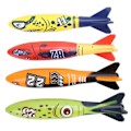 Miniatyrbillede 1 af 4: 4 stk. dykker torpedo legetøj undervands torpedo raket legetøj
