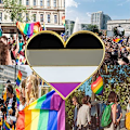 Pikkukuva 7 / 7: 5 kpl Biseksuaalinen ylpeys sydänmuotoinen rintaneula, pinssi, lippu, rintaneula Pack 5 Asexual